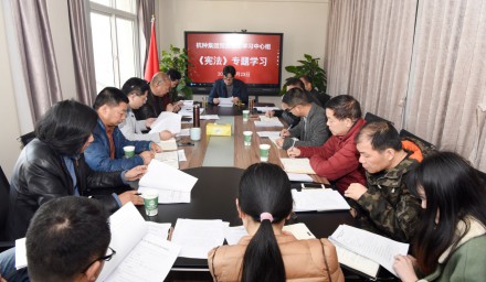 杭州种业集团党委理论中心组专题学习 新《宪法》